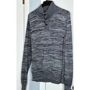 Park Slope New York Ragg Sweater Mens XL Navy Blue Marble